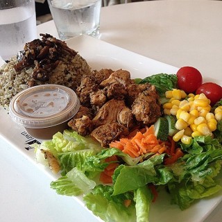 Olive Rice, Cajun chicken, honeyball dressing - Biopolis / The Lawn (Biopolis)|Singapore