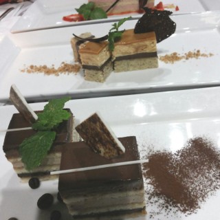 Opera cake , Caramel mousse cake, Strawberry shortcake - C. Simanjuntak / Madam Tan Wok Bar (C. Simanjuntak)|Yogyakarta