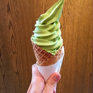 New genmaicha soft serve. 新口味玄米茶 - Causeway Bay's Via Tokyo (Causeway Bay)|Hong Kong