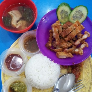Paket Nasi Babi Panggang dan Bakut - dari Sate Babi & Sayur Asin Bakut Buana 94 (Mangga Besar) di Mangga Besar |Jakarta