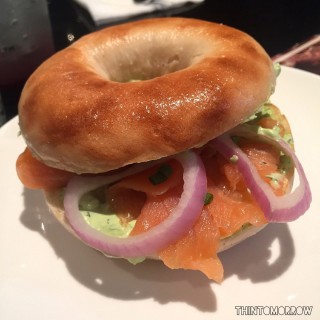 Scottish smoked salmon bagel - Silom's Dean & Deluca (Silom)|Bangkok