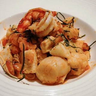 Capellini Pasta with Trio of seafood and Togarashi Spice - Seputeh's Sage Restaurant & Wine Bar (Seputeh)|Klang Valley