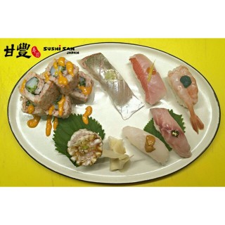 甘豐の廚師發辦 ~ 《☆深海池魚皇 • 金目鯛 • 極上甜蝦 • 依左目 • 比目魚 • 比目魚裙邊☆》 - 位於大圍的甘豐寿司 (大圍) | 香港