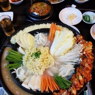 Spicy chicken and Octopus with Chicken soup - Ara Damansara's MiMi Korean Restaurant (Ara Damansara)|Klang Valley